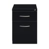 Hirsh 15 in W 2 Drawer Pedestal Files, Black, Letter 21119